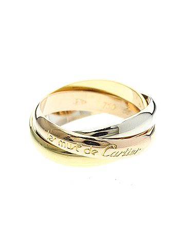 Cartier Cartier Trinity Ring Yellow Gold (18K),Pink Gold (18K),White Gold (18K) Fashion No Stone Band Ring Gold (view 1)