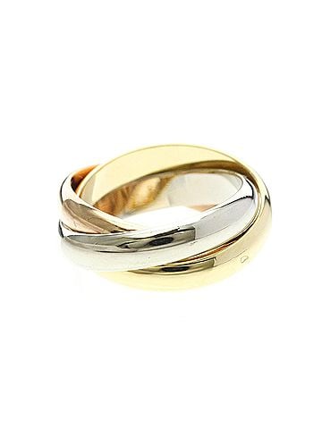 Cartier Cartier Trinity Ring Yellow Gold (18K),Pink Gold (18K),White Gold (18K) Fashion No Stone Band Ring Gold (view 2)