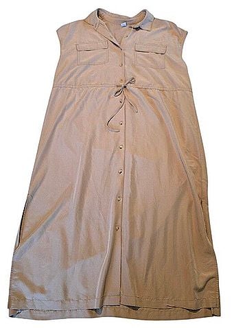 Old Navy Dolman Sleeve Utility Midi Shirt Dress Casual Dress (view 1)