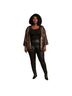 Torrid 100% Polyester 5% Spandex Solid Gold Black Jacket Size 3X - photo 3
