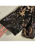 Torrid 100% Polyester 5% Spandex Solid Gold Black Jacket Size 3X - photo 4