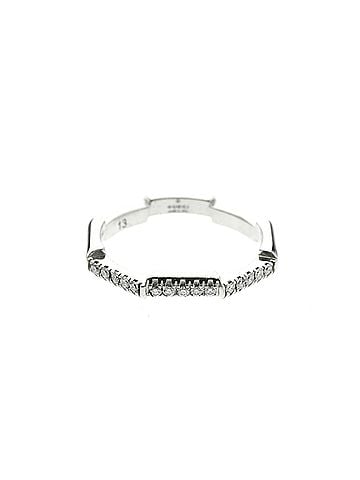 Gucci Gucci Link To Love Ring Platinum Fashion Diamond Band Ring Silver (view 1)