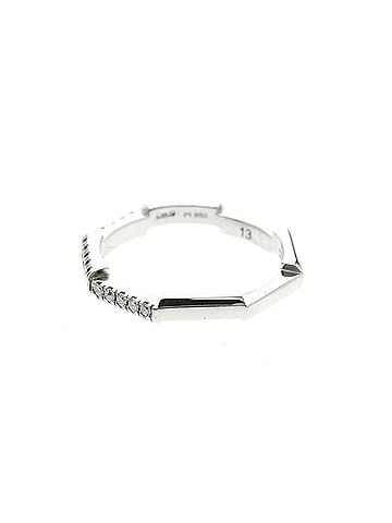 Gucci Gucci Link To Love Ring Platinum Fashion Diamond Band Ring Silver (view 2)