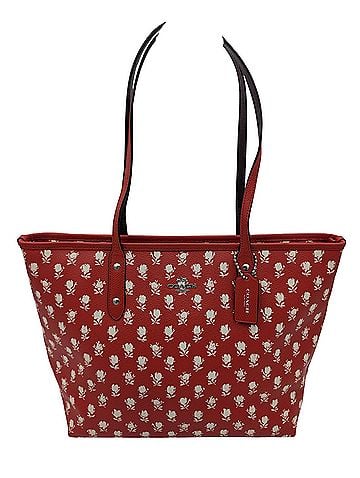 Coach Badlands Floral City Zip Tote Leather Tote (view 1)
