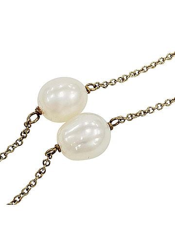 Tiffany & Co. TIFFANY&amp;Co. Tiffany By the Yard 750 (YG) Pearl 5P Bracelet, Yellow Gold, Weight 3.3g, Women's (view 2)