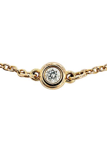 Tiffany & Co. TIFFANY&amp;Co. Tiffany By the Yard AU750 (PG) Bracelet with 1 Diamond (approx. 0.05ct), 3.7mm Diameter (including setting), Pink Gold, Made in Spain, Weight: 1.3g, Women's. (view 2)