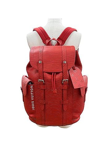 Louis Vuitton LOUIS VUITTON M23764 Christopher MM Backpack Epi XL Rucksack Daypack Red Silver Hardware Made in France Men's (view 2)