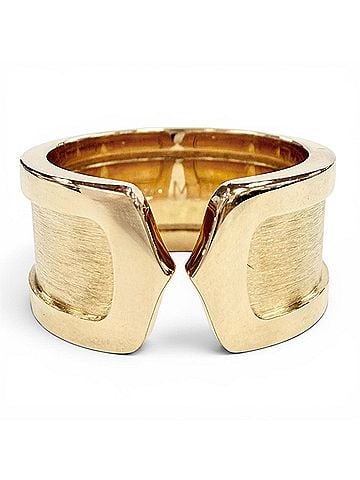 Cartier Cartier M39200 C2 Wide Ring, 750 (YG), Yellow Gold, Weight 12.19g, Women's, with dust bag. (view 1)
