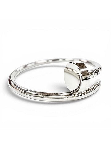 Cartier Cartier 923ADM B4226000 Juste un Clou SM Ring AU750 (WG) White Gold Weight 4.15g Men's with Box (view 1)