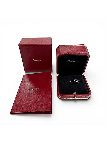 Cartier Cartier 923ADM B4226000 Juste un Clou SM Ring AU750 (WG) White Gold Weight 4.15g Men's with Box (view 2)