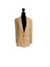 H&M 50% Cotton 50% Viscose 100% Polyester Stripes White Tan Jacket Size 6 - photo 1