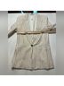 H&M 50% Cotton 50% Viscose 100% Polyester Stripes White Tan Jacket Size 6 - photo 6