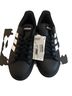 Adidas Black White Sneakers Size 6 1/2 - photo 1