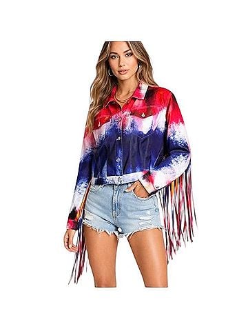 Azalea Wang Shake It Up Denim Jacket (view 1)