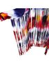 Azalea Wang 100% Polyester Tie-dye Blue Red Yellow Denim Jacket Size M - photo 12