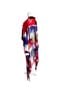 Azalea Wang 100% Polyester Tie-dye Blue Red Yellow Denim Jacket Size M - photo 8