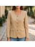 Jason Wu Solid Tan Blazer Size 4 - photo 4