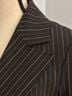 Nanette Lepore Stripes Black Gold Blazer Size 2 - photo 11