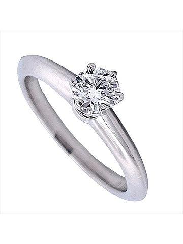Tiffany & Co. Tiffany &amp; Co. Setting Engagement Ring, Diamond 0.26ct, Approx. 3.7g, Platinum 950, D VVS1, Women's Ring (view 1)