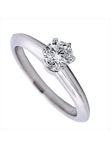 Tiffany & Co. Tiffany &amp; Co. Setting Engagement Ring, Diamond 0.26ct, Approx. 3.7g, Platinum 950, D VVS1, Women's Ring (view 1)