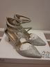 Badgley Mischka Silver Heels Size 5 - photo 4