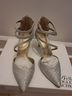 Badgley Mischka Silver Heels Size 5 - photo 5