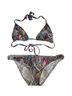 Rampage Paisley Checkered-gingham Multi Color Two Piece Swimsuit Size XS - photo 1