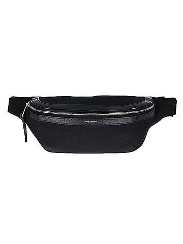Saint Laurent Yves Saint Laurent SAINT LAURENT PARIS 557831 Canvas Leather Belt Bag Waist Black Men's (view 1)