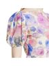Ganni 94% Polyamide 6% Elastane 100% Polyamide Floral Pink Blue Blouse Size 6 - photo 12