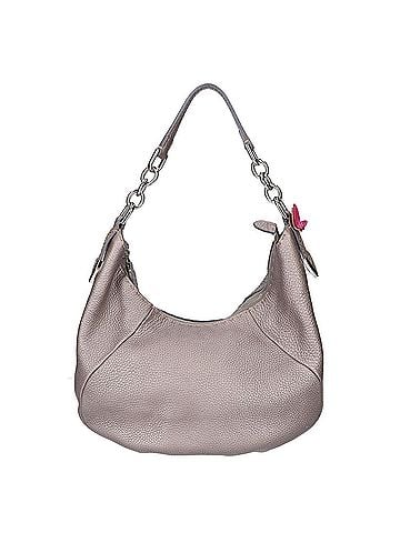 Fendi FENDI 8BR618 Selleria Leather One Shoulder Bag, Gray/Silver, Women's (view 1)