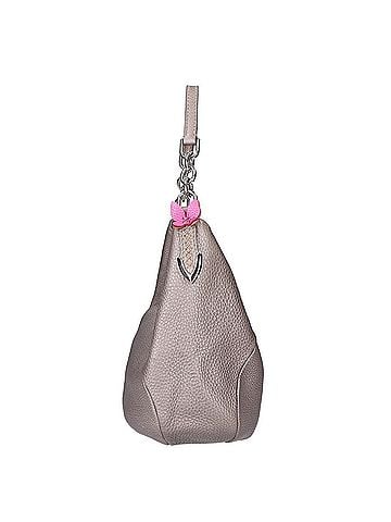 Fendi FENDI 8BR618 Selleria Leather One Shoulder Bag, Gray/Silver, Women's (view 2)