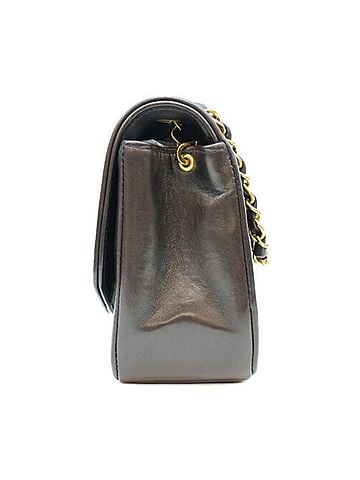 Chanel CHANEL Diana 22 Shoulder Bag, Black Matelassé Lambskin, Gold Hardware, Series 2, A01164, Women's. (view 2)