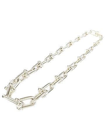 Tiffany & Co. TIFFANY&amp;Co. Tiffany &amp; Co. AG925 96.8g Hardware Graduated Link Necklace - Silver Men's (view 1)