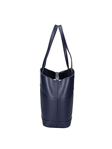 Salvatore Ferragamo Salvatore Ferragamo Charming Tote M Leather Bag, Navy, Women's (view 2)