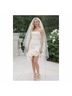 BHLDN Solid White Cocktail Dress Size S - photo 6