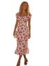 REVOLVE 100% Polyester Floral Red White Cocktail Dress Size S - photo 1