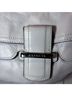 Coach 100% Leather Solid White Silver Leather Shoulder Bag One size - photo 3