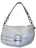 Coach 100% Leather Solid White Silver Leather Shoulder Bag One size - photo 1