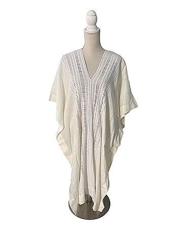Miguelina Brea Linen Kaftan Swimsuit Cover Up (view 1)