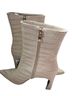 Billini Animal Print Ivory Ankle Boots Size 8 - photo 3