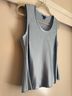 Tommy Hilfiger 100% Silk Blue Sleeveless Top Size L - photo 10