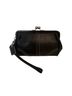Coach Black Leather Wristlet One size - photo 1