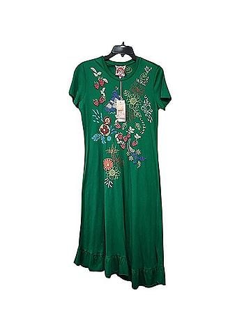 Johnny Was Asymmetric Ruffle Flounce SS Dress Casual Dress (view 1)