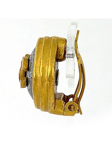 Chanel Chanel earrings, Coco Mark design, GP gold, for women. (view 2)