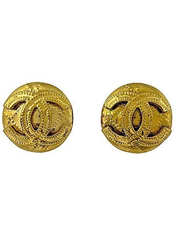 Chanel Chanel earrings, Coco Mark design, GP gold, for women. (view 1)