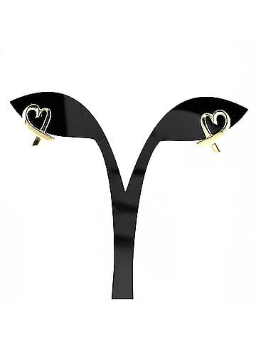 Tiffany & Co. Tiffany &amp; Co. Loving Heart Earrings, Yellow Gold (YG), Paloma Picasso Design, 750 Gold, Women's Earrings (view 1)
