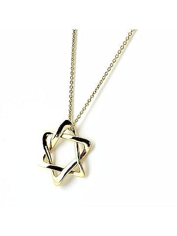 Tiffany & Co. Tiffany &amp; Co. Star of David Necklace, Yellow Gold (750), Women's Necklace (view 1)