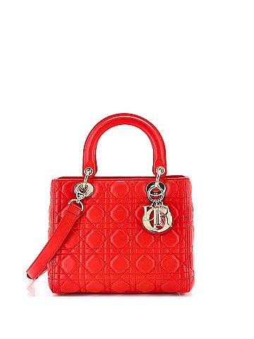 Christian Dior Lady Dior Bag Cannage Quilt Lambskin Medium (view 1)
