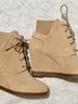 MICHAEL Michael Kors 100% Leather Brown Wedges Size 8 1/2 - photo 4