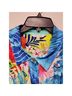 John Mark Floral Blue T-Shirt Size 2X - photo 3